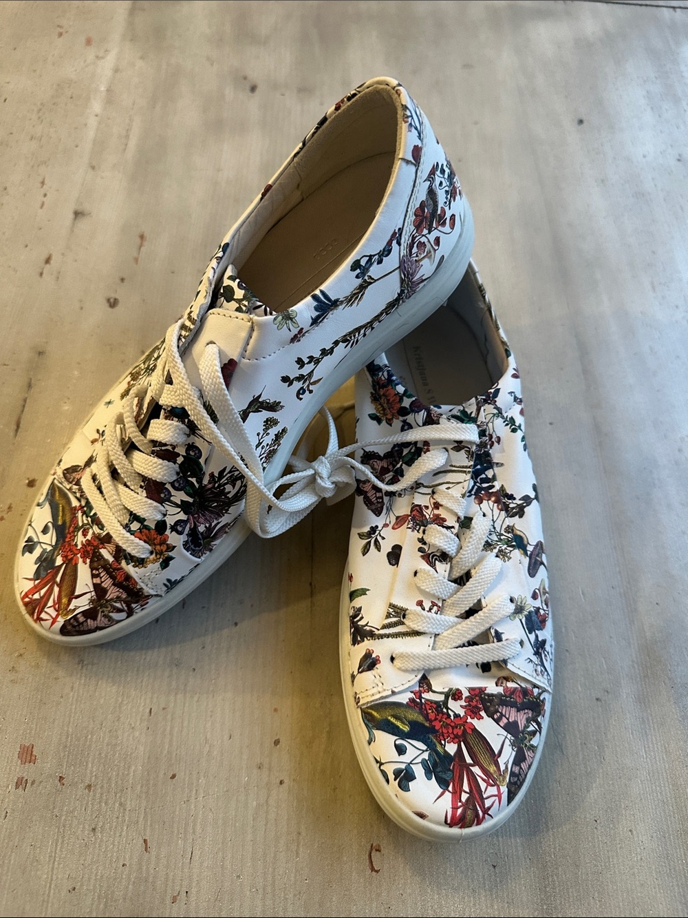 Ecco Kristjana S Williams Fliral Sneakers, Wonen’s Size 9-9.5